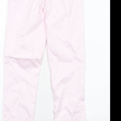 Womens UK Size 8 H&M Regular Fit Chino Pink Trousers