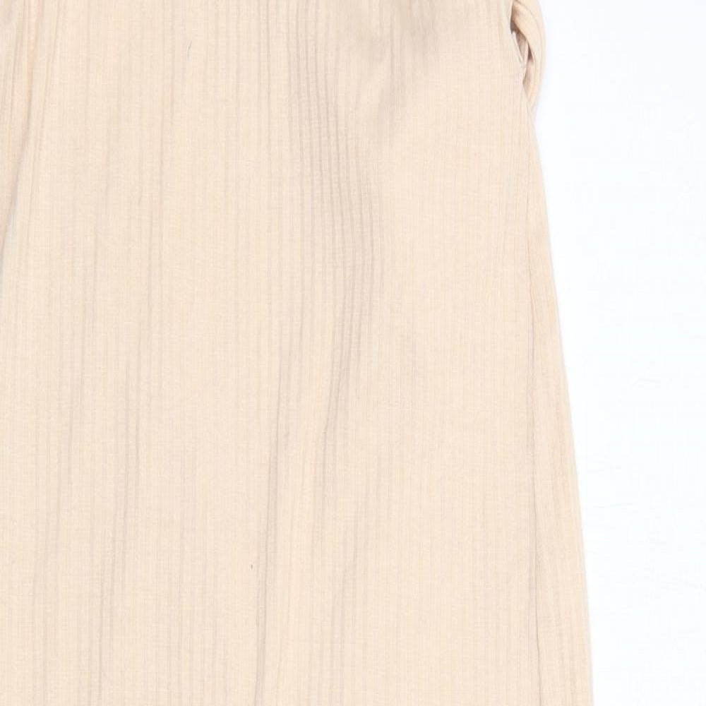 Missguided Womens Beige Polyester Tank Dress Size 10 V-Neck Pullover