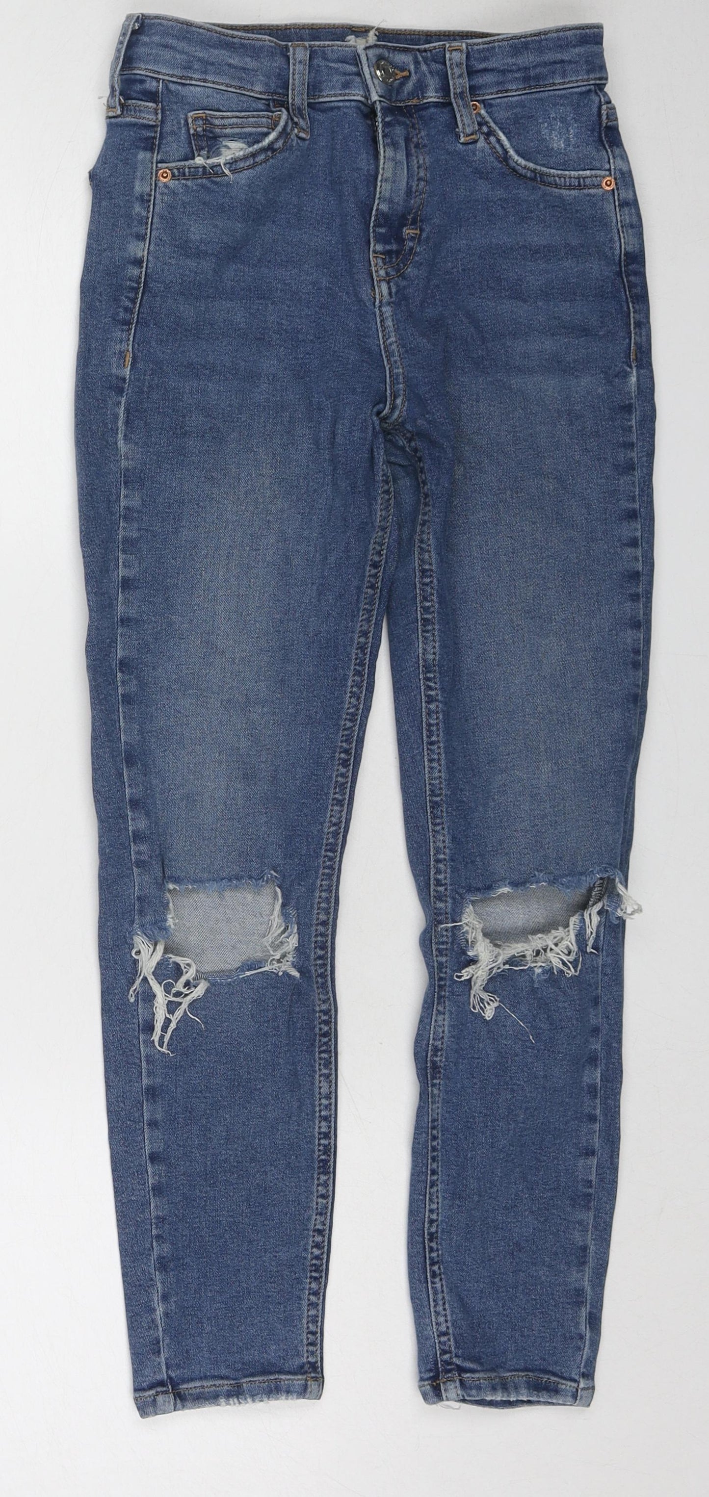 Womens UK Size 26 in Topman Regular Fit Skinny Blue Jeans