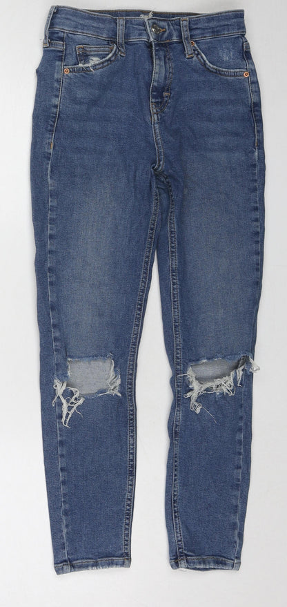 Womens UK Size 26 in Topman Regular Fit Skinny Blue Jeans