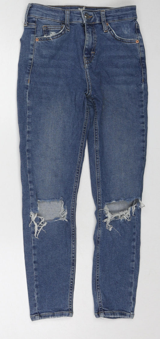 Womens UK Size 26 in Topman Regular Fit Skinny Blue Jeans