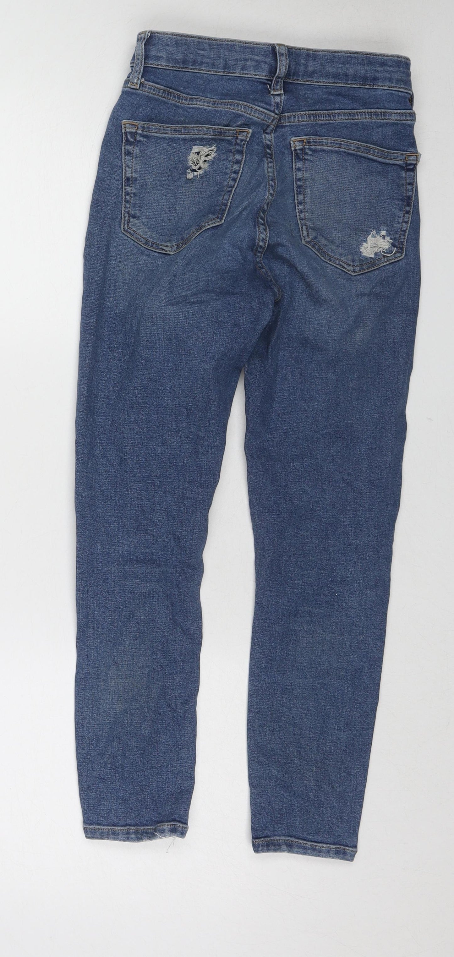 Womens UK Size 26 in Topman Regular Fit Skinny Blue Jeans