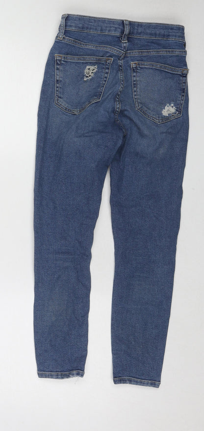 Womens UK Size 26 in Topman Regular Fit Skinny Blue Jeans