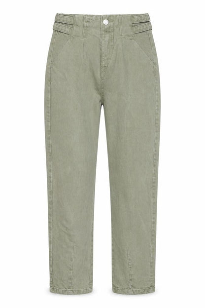 Bershka Womens Green Cotton Straight Jeans Size 6 Regular Zip