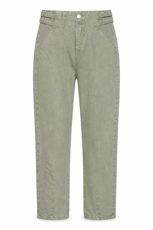 Bershka Womens Green Cotton Straight Jeans Size 6 Regular Zip