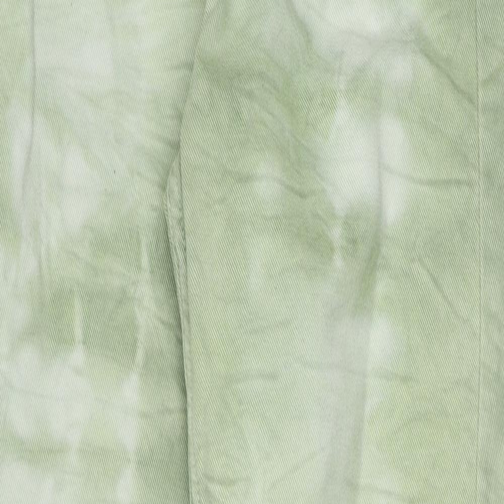 Womens UK Size 6 Stradivarius Regular Fit Straight Green Jeans