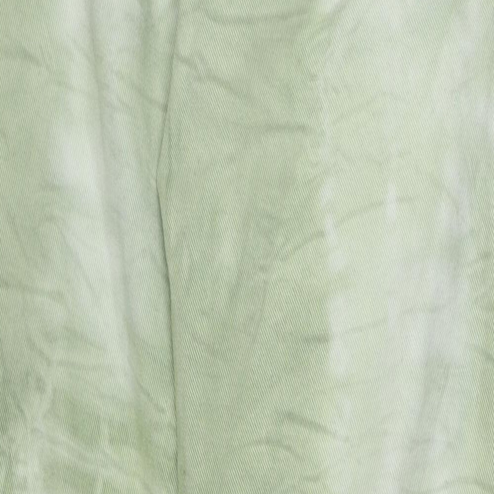 Womens UK Size 6 Stradivarius Regular Fit Straight Green Jeans