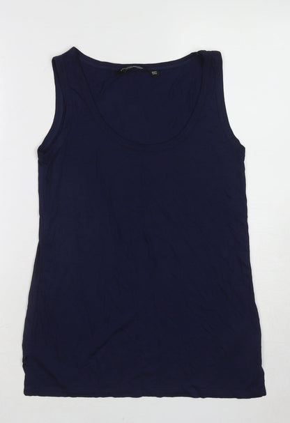 Womens UK Size 10 Dorothy Perkins Blue Basic Tank