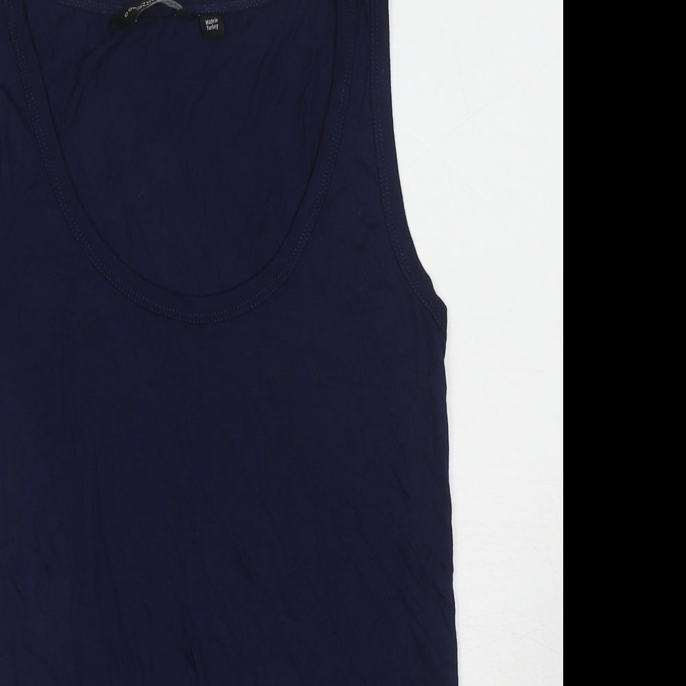 Womens UK Size 10 Dorothy Perkins Blue Basic Tank