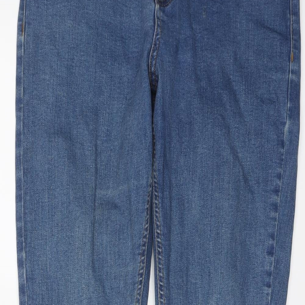 ASOS Womens Blue Cotton Skinny Jeans Size 30 in L30 in Regular Button