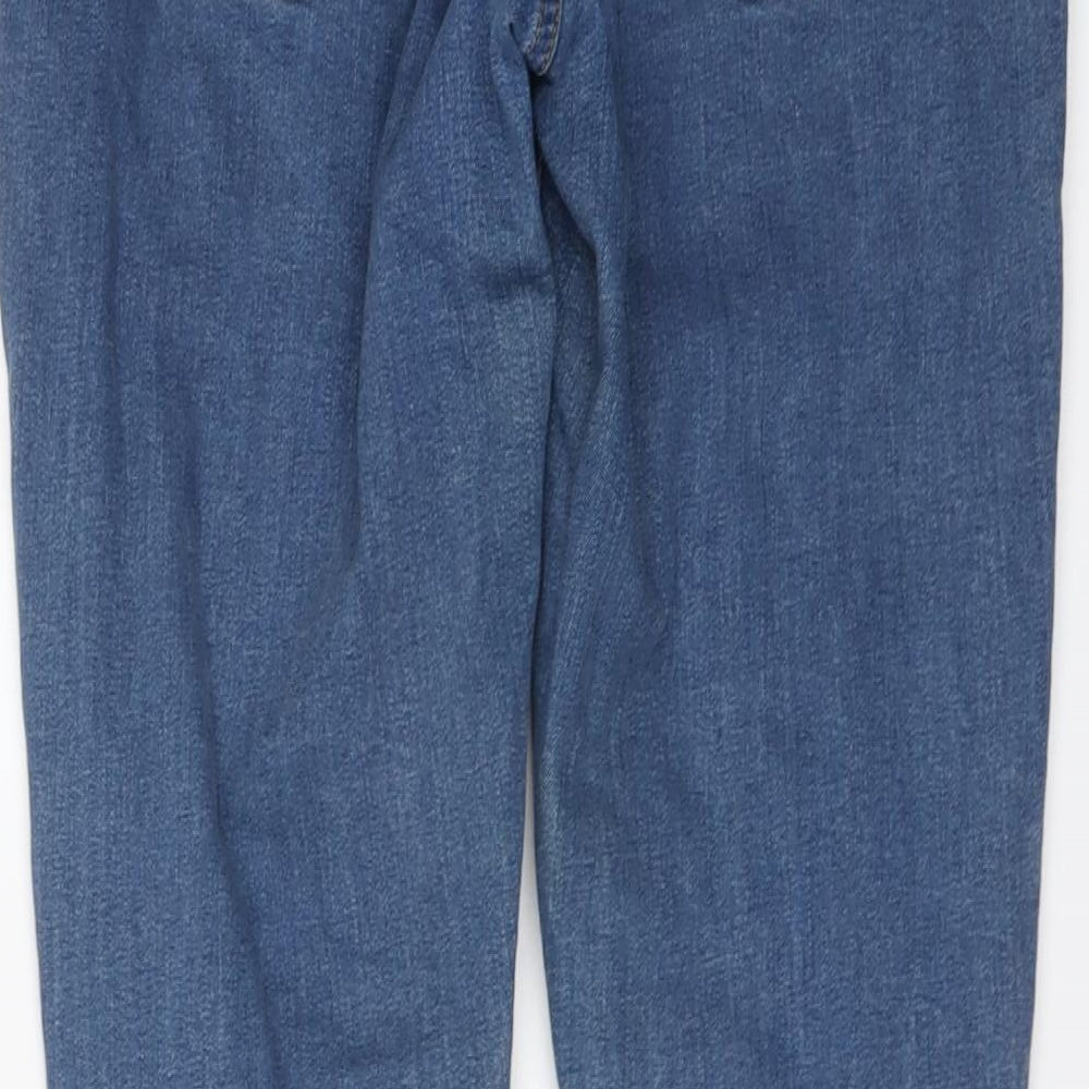 ASOS Womens Blue Cotton Skinny Jeans Size 30 in L30 in Regular Button