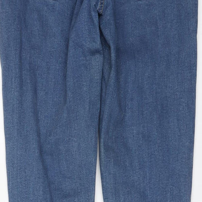 ASOS Womens Blue Cotton Skinny Jeans Size 30 in L30 in Regular Button
