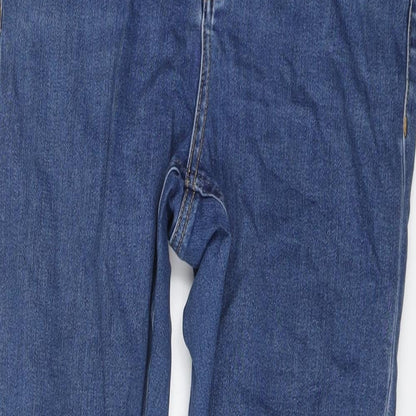 ASOS Womens Blue Cotton Skinny Jeans Size 30 in L28 in Regular Button
