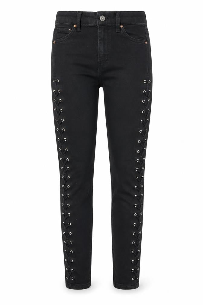 Womens UK Size 24 in Topshop Regular Fit Skinny Black Jeans