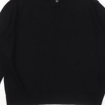 Womens UK Size S Zara Black Pullover Jumper