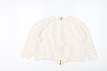 Womens UK Size S Zara Ivory Pullover Jumper
