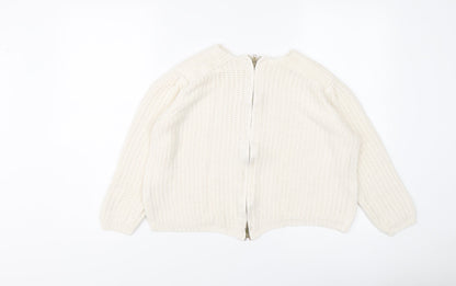 Womens UK Size S Zara Ivory Pullover Jumper