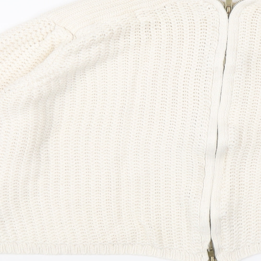 Womens UK Size S Zara Ivory Pullover Jumper