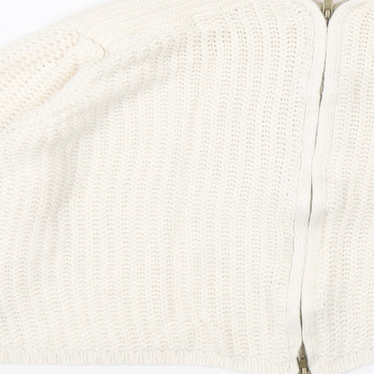 Womens UK Size S Zara Ivory Pullover Jumper