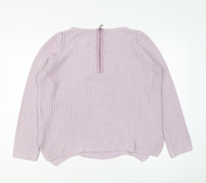 Womens UK Size 12 Marks and Spencer Purple Pullover Jumper