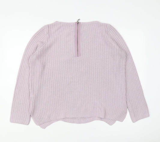 Womens UK Size 12 Marks and Spencer Purple Pullover Jumper