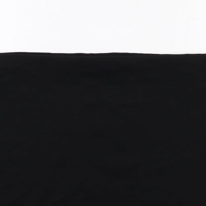 Marks and Spencer Womens Black Viscose A-Line Skirt Size 14