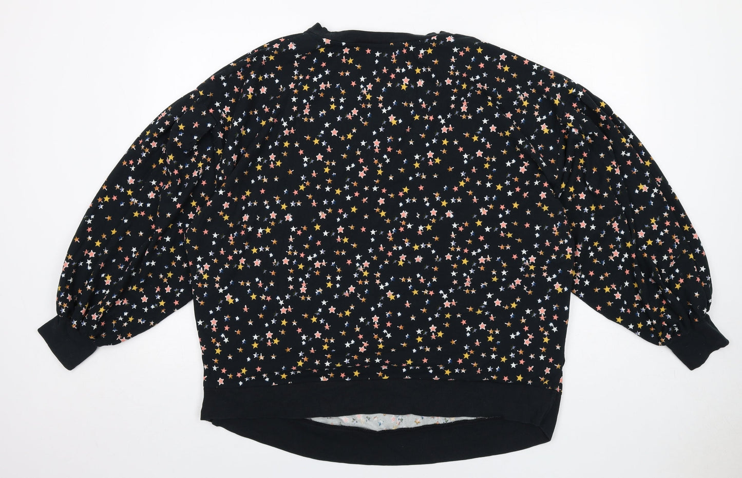 Womens UK Size L NEXT Black Pullover Sweatshirt