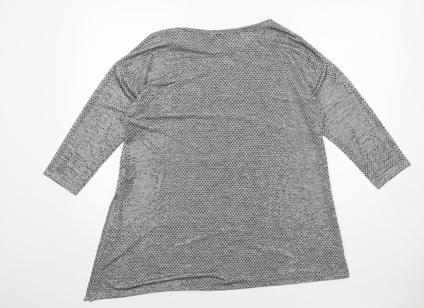 Womens UK Size M Wallis Grey Basic T-Shirt