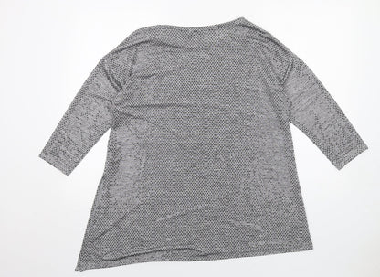 Womens UK Size M Wallis Grey Basic T-Shirt