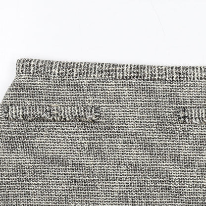 H&M Womens Beige Polyester A-Line Skirt Size 12 Zip