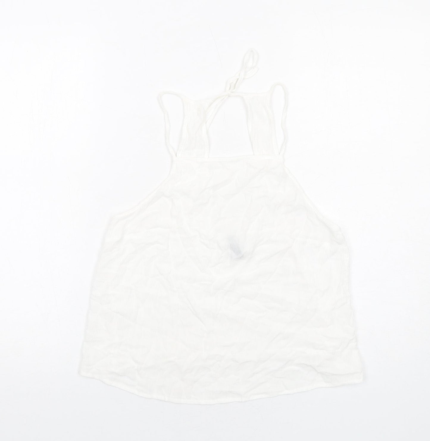 Womens UK Size 12 H&M White Basic Tank