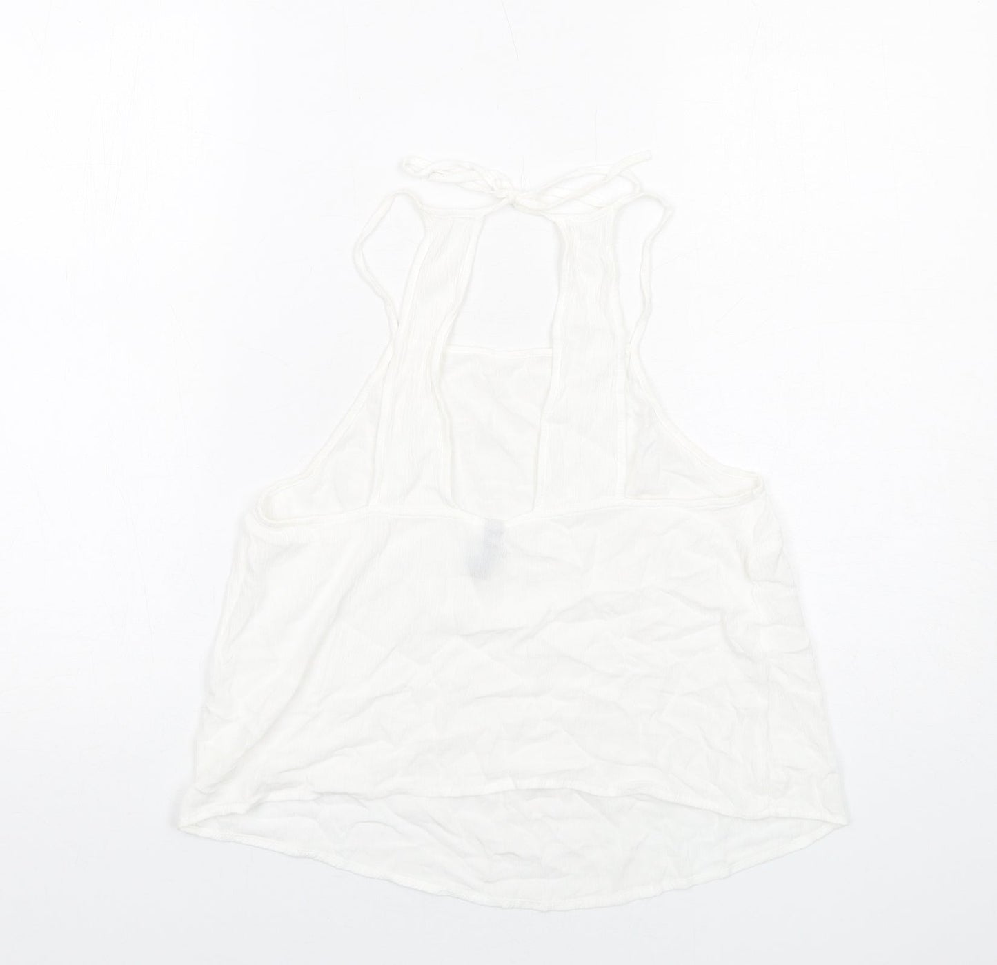 Womens UK Size 12 H&M White Basic Tank
