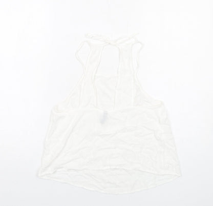 Womens UK Size 12 H&M White Basic Tank