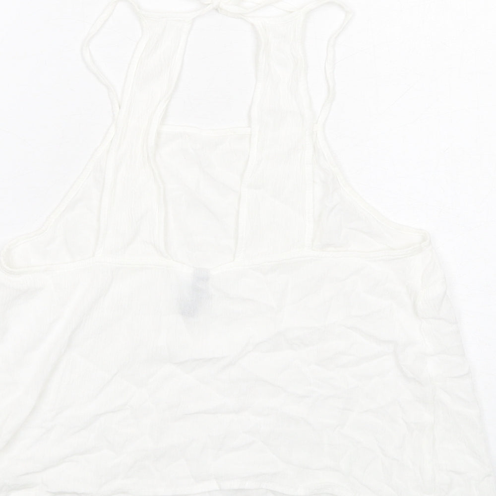 Womens UK Size 12 H&M White Basic Tank