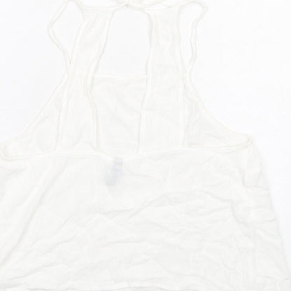 Womens UK Size 12 H&M White Basic Tank