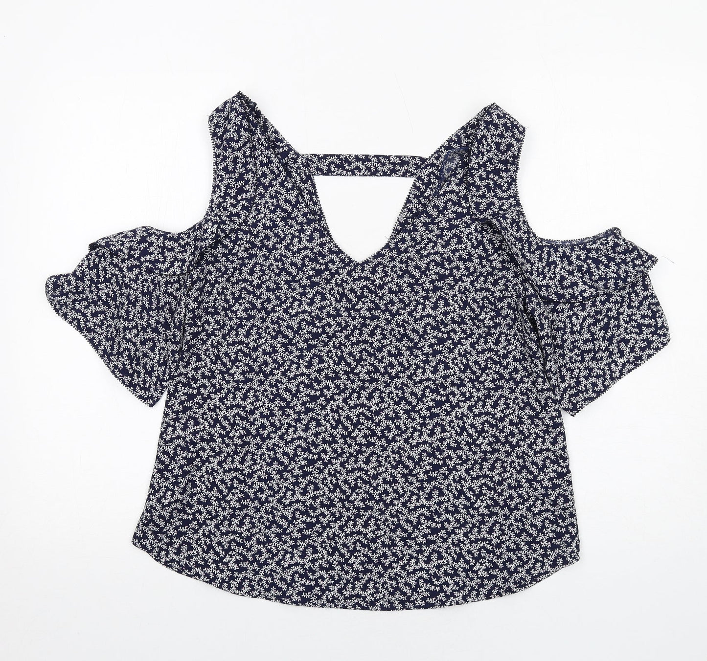 Womens UK Size 12 NEXT Blue Basic Blouse
