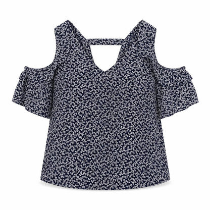 Womens UK Size 12 NEXT Blue Basic Blouse