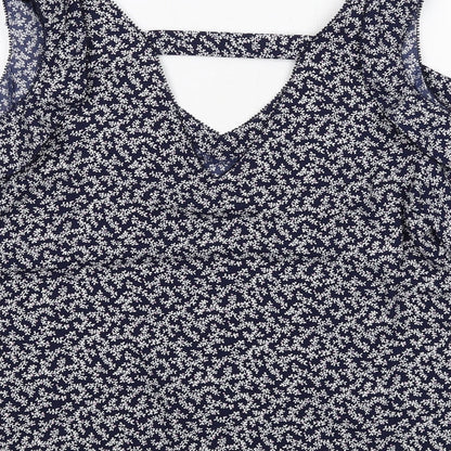Womens UK Size 12 NEXT Blue Basic Blouse