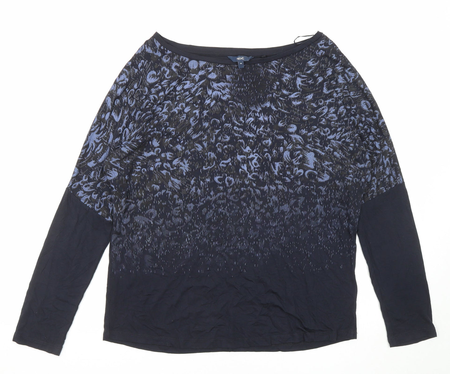 Womens UK Size 10 NEXT Blue Basic T-Shirt