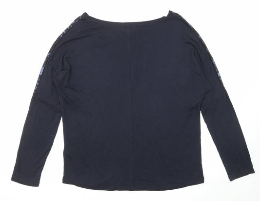 Womens UK Size 10 NEXT Blue Basic T-Shirt