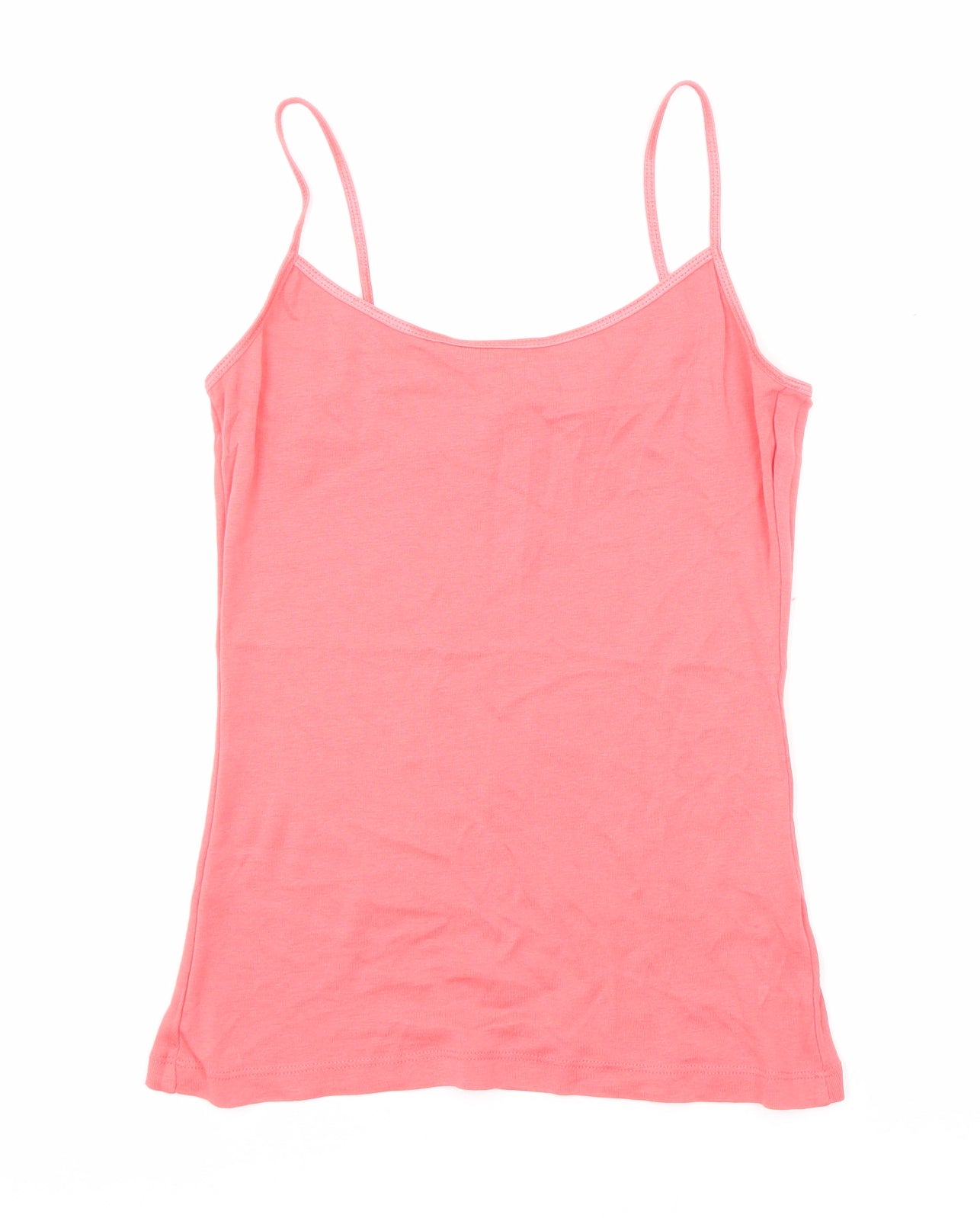 Womens UK Size L New Look Pink Basic Tank