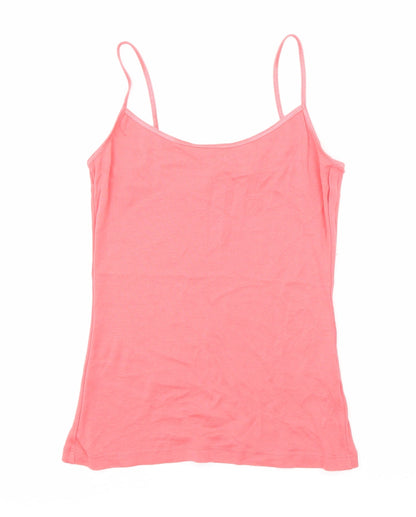 Womens UK Size L New Look Pink Basic Tank