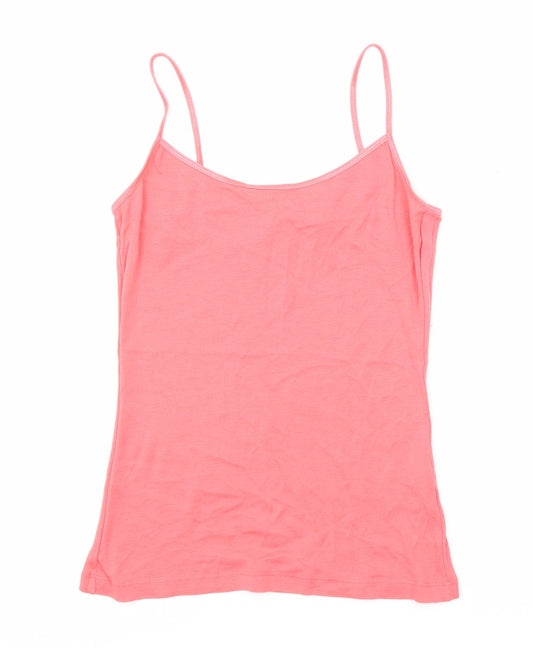 Womens UK Size L New Look Pink Basic Tank