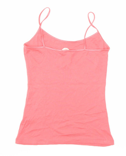 Womens UK Size L New Look Pink Basic Tank