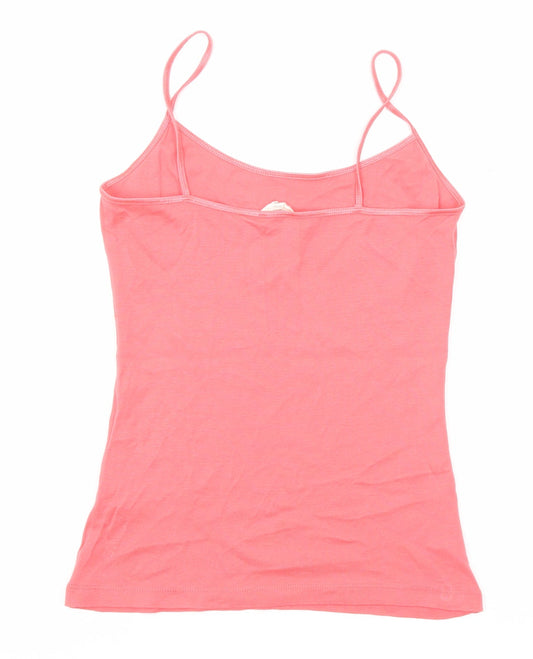 Womens UK Size L New Look Pink Basic Tank