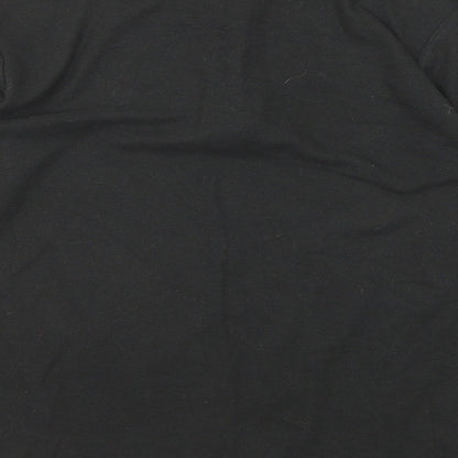 Lyon Becker Mens Black Cotton Polo Size M Collared Button