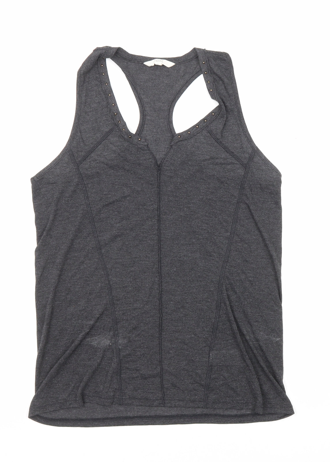 Womens UK Size 10 NEXT Grey Basic Tank