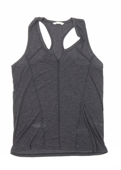 Womens UK Size 10 NEXT Grey Basic Tank