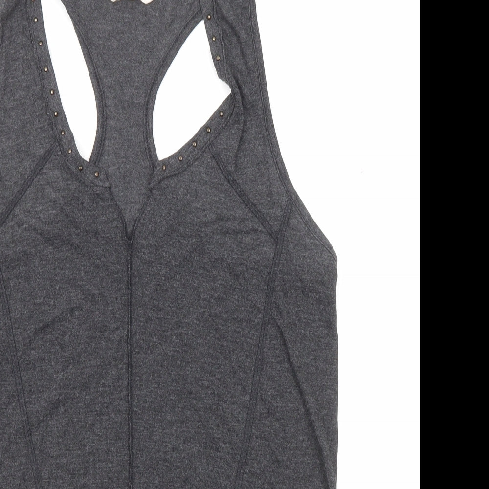 Womens UK Size 10 NEXT Grey Basic Tank
