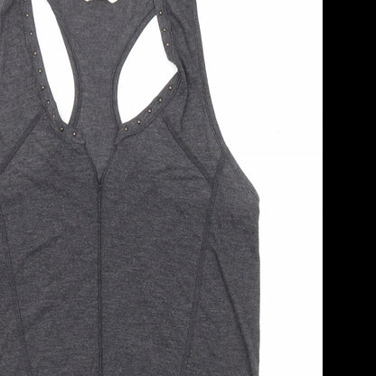 Womens UK Size 10 NEXT Grey Basic Tank